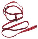 Conjunto Peitoral em Nylon para Cães Médios e Pequenos Vermelho Conjunto Peitoral em Nylon para Cães Médios e Pequenos Vermelho