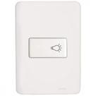 Conjunto Perlex Aros 4X2 Branco Com Placa(1Campainha) 7385