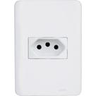 Conjunto Perlex Aros 4X2 Branco Com Placa(1Tomada 20A) 7315 Conjunto Perlex Aros 4X2 Branco Com Placa(1Tomada 20A) 7315