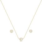 Conjunto Pérola Banhado a Ouro 18k