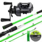 Conjunto Pesca Carretilha Cordova BG Vara Hyperion Lnha Soft