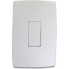 Conjunto Pial Plus 4X2 Branco Com Placa(1Simples) 611100 Conjunto Pial Plus 4X2 Branco Com Placa(1Simples) 611100