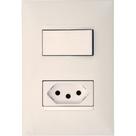 Conjunto Pial Plus+ Branco 1 Simp+1Tomada 20A 073Bc