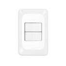 Conjunto Pial Pop 4X2 Branco Com Placa (1Simples+1Paralelo) Lgx102