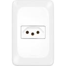 Conjunto Pial Pop 4X2 Branco Com Placa (1Tomada 10A) Lgx030 Conjunto Pial Pop 4X2 Branco Com Placa (1Tomada 10A) Lgx030