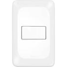 Conjunto Pial Pop 4X2 Branco Com Placa (1Tomada Tv Tipo F) Lgx060