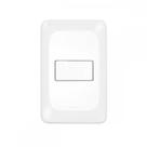 Conjunto Pial Pop 4X2 Branco Com Placa (1Tomada Tv Tipo F) Lgx060