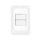 Conjunto Pial Pop 4X2 Branco Com Placa (2Paralelo) Lgx202