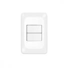 Conjunto Pial Pop 4X2 Branco Com Placa (2Simples) Lgx101