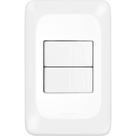 Conjunto Pial Pop 4X2 Branco Com Placa (2Simples) Lgx101