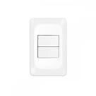 Conjunto Pial Pop 4X2 Branco Com Placa (2Simples) Lgx101