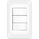 Conjunto Pial Pop 4X2 Branco Com Placa (3Paralelo) Lgx222