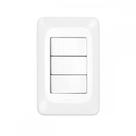 Conjunto Pial Pop 4X2 Branco Com Placa (3Simples) Lgx111