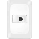 Conjunto Pial Pop Branco Modulo Com Placa 4X2 - 1 Tomada Telefone Rj11 Conjunto Pial Pop Branco Modulo Com Placa 4X2 - 1 Tomada Telefone Rj11