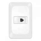 Conjunto Pial Pop Branco Modulo Com Placa 4X2 - 1 Tomada Telefone Rj11 Conjunto Pial Pop Branco Modulo Com Placa 4X2 - 1 Tomada Telefone Rj11