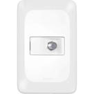 Conjunto Pial Pop Modulo Com Placa 4X2 - 1 Tomada Antena Tv. Tipo F