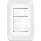 Conjunto Pial Pop Modulo Com Placa 4X2 - 3 Paralelos 10A. Conjunto Pial Pop Modulo Com Placa 4X2 - 3 Paralelos 10A.