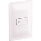 Conjunto Pial Zeffia 4X2 Branco Com Placa(1Bipolar) 680118
