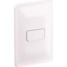 Conjunto Pial Zeffia 4X2 Branco Com Placa(1Simples) 680100