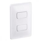 Conjunto Pial Zeffia Branco Modulo Com Placa 1 Simples + 1 Paralelo - 680103 Conjunto Pial Zeffia Branco Modulo Com Placa 1 Simples + 1 Paralelo - 680103