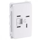 Conjunto Pial Zeffia Branco Modulo Com Placa 1 Tomada Telefone Rj11 0125 Conjunto Pial Zeffia Branco Modulo Com Placa 1 Tomada Telefone Rj11 0125