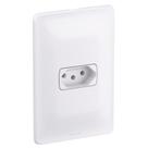 Conjunto Pial Zeffia Modulo Com Placa 1 Tomada 2p+t. 10a. 0110