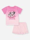 Conjunto pijama camiseta e shorts cachorro -