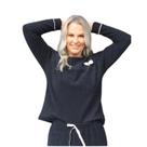 Conjunto Pijama Feminino Inverno Plush Peluciado Preto
