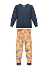 Conjunto Pijama Infantil Menino Modelli Space Dino Alakazoo