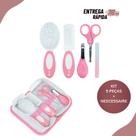 Conjunto Pimpolho Bebê Kit Higiene 5 Peças Acompanha Necessaire Primeiros Cuidados do Recém Nascido Menino Menina -