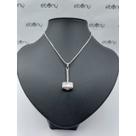 Conjunto pingente martelo xangô + corrente banhado rhod