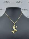 Conjunto pingente sereia + corrente banhado à ouro 18k Conjunto pingente sereia + corrente banhado à ouro 18k
