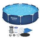 Conjunto Piscina 3,05x3,05m + Capa + Filtro 110/220 + Lona Bestway