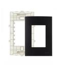 Conjunto Placa 4x2" 3 Postos + Suporte Preto PA021423 Margirius