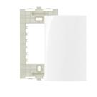 Conjunto Placa 4X2 Cega + Suporte Branco - MarGirius Sleek