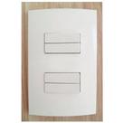 Conjunto Placa 4x2 Com 4 Teclas Interruptor Sleek Margirius