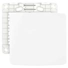 Conjunto Placa 4X4 Cega + Suporte Branco - MarGirius B3 Conjunto Placa 4X4 Cega + Suporte Branco - MarGirius B3