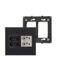 Conjunto Placa 4x4+Suporte+4 Mod Tomada 10A+20A Pial Plus+
