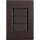 Conjunto Placa Cega 4x2 Tramontina Liz Grafite Tramontina