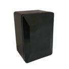 Conjunto Placa Cega Tampa Espelho Com Suporte Sobrepor Preto