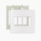Conjunto Placa com Suporte 4x4 4 Postos Sleek Margirius 16020