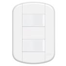 Conjunto Placa Espelho 4x2 com 2 Interruptores Simples 10A 250V~ Linha Blanc Fame 3910