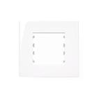 Conjunto Placa + Suporte Branco para Móveis 80x80mm PA020923 Margirius