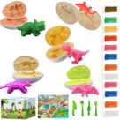 Conjunto Playdoh Dinosaur Fuijeuj com 12 massinhas e 5 ovos de dinossauro