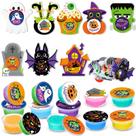 Conjunto Playdough Watersay Halloween, pacote de 32 com cartões e adesivos