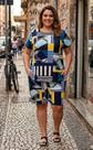 CONJUNTO PLUS SIZE BLUSA E BERMUDA EM LIGANETE nº 52