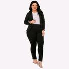 Conjunto Plus Size Calça Blazer Alfaiataria Feminino Social Conjunto Plus Size Calça Blazer Alfaiataria Feminino Social