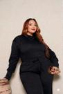 Conjunto Plus Size Canelado Outono Inverno Tamanho Grande