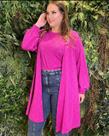 Conjunto Plus size cardgan e blusa tamanho 48