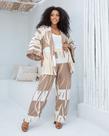 Conjunto Plus size Chic Calça e Kimono Beatriz Conjunto Plus size Chic Calça e Kimono Beatriz